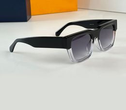 Sunset Square Sunglasses Crystal Black Frame/Grey Shaded 1955 Men Women Summer Shades Sunnies Lunettes de Soleil Glasses Occhiali da sole UV400 Eyewear