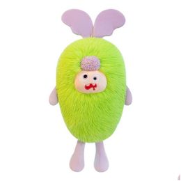 Stuffed Plush Animals 2024 New Cute Dopamine Monster Carrot P Toy Pillow Girl Slee Comfort Doll Big Wholesale Drop Delivery Toys Gifts Otwlf