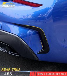 For 3 Series G20 2020 Car Styling Rear Non-drilling Tail Exhaust Pipe Decoration Frame Sticker Cover Trim Exterior Accessory4682393