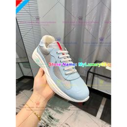 America Cup Sneakers Designer High-Top Sneakers Fashion Men Women Casual Sports Shoes Luxury Net Cloth Leather Rubber Outdoors Sneakers Size 35-47 601