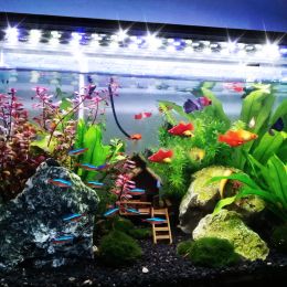 Lightings 3090CM Remote Control Aquarium Light Full Spectrum Plants Lighting Adjustable Brightness Fish Tank Led Light with UK Plug