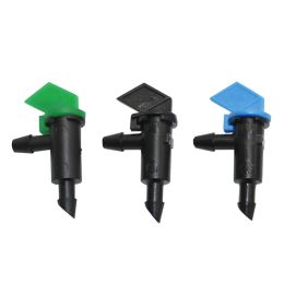 Sprinklers 200Pcs 4L/8L/16L Flag Dripper 1/4" Barbed Steady Flow Micro Drip Irrigation Emitter Garden Bonsai Plants Flower Watering Dripper