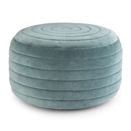 Vivienne Round Pouf - Turquoise Stocked the US, Delivered in 5 Days.