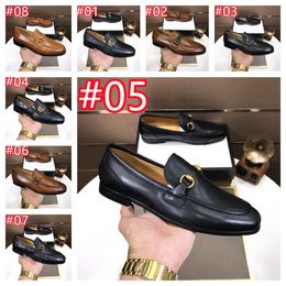 40Style Design Men's Oxford Slip On Pointed Toe Genuine Leather Shoes Luxurious Black Brown Men Dress Shoes Wedding Office Formal Shoes size 6.5-12