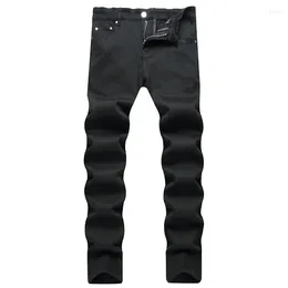 Men's Jeans 2024 Spring Promotion Cotton Pants Classic Solid Color Black White Style Men Denim Male Trousers Vaqueros Hombre