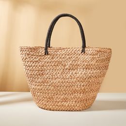 Borsa in paglia HBP di grande capacità Borsa in tessuto per vacanze al mare Borse a tracolla estive casual eleganti da donna di grande qualità