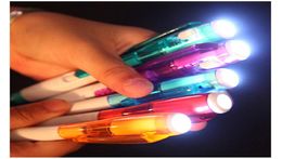 10pcslot Ballpoint Pen with light Led multifunciton pens stationery office kids children school ball writing tool gifts5183702