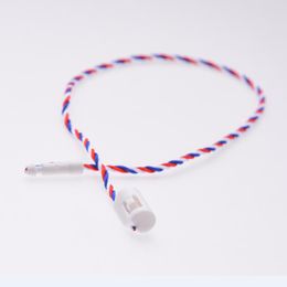 Customised plastic hang tag cord hangtag seal cord for garment clothes string loop cheap price hang string from China factory FB086