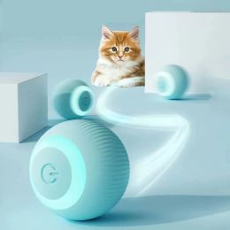 Toys USB Smart Cat Toys Automatic Rolling Ball Electric Cat Toys Interactive For Cat Training Selfmoving Kitten Toys Pet Accessories