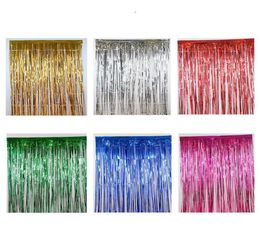 Party Decoration Metallic Tinsel Foil Fringe Curtains for Party Po Backdrop Wedding Birthday Christmas Decor4980950