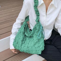 Evening Bags Casual Good Quilted Hobos Women Shoulder Designer Nylon Padded Handbags Luxury Soft Puffy Bag Big Totes Shopper Purses