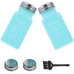 Dinnerware Sets Container Kitchen Spice Bottle Glass Seasoning Household Pepper Shakers Set Containers Bottles Salt