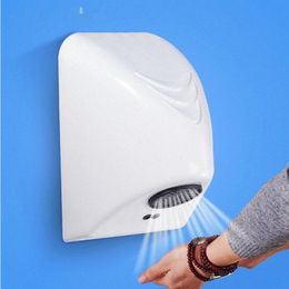Household Bathroom Hand Drying Machine el Smart Automatic Infrared Sensor Drier 240228