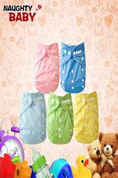 Cheap Baby Diapers 5pcs With Insert One Size Cloth Diaper Naughtybaby Plain Color Diapers 9528926