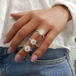 14 كيلو أبيض خاتم الذهب للنساء البيع الساخن مركبة الزركونيا الهدية المجوهرات الأزياء