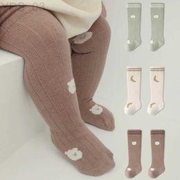 Kids Socks New Boys And Girls Knee High Socks Cartoon Baby Long Tube Sock Childrens Leg Warmers Baby Casual Socken YQ240314