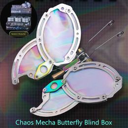 3D Puzzles DIY Mechanical Chaos Butterfly Series Blind Box Metal Mecha Assembly Tide Play Figure Cyberpunk Ornament Holiday Gift Random 240314