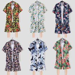 Designer Suit Summer Beach Mens Sanya Seaside Holiday Style Two-piece Clothes Hawaiian Travel Wear Lovers Cni6