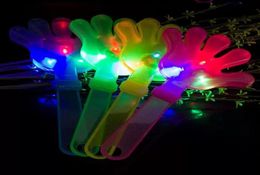 Led toys Light Up Hand Clapper Concert Party Bar Supplies Novelty Flashing S Palm Slapper Kids Electronic Toys2987841