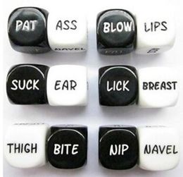 Sex Dice Set Bosons Set 6 Sided Couple Dice Game Dices Sexy Toy 20mm Good High Quality 2pcsset S45089125