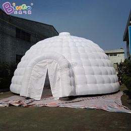 wholesale 10x10x4.5mH (33x33x15ft) Free Express giant inflatable igloo dome tent air blown camping canopy marquee for party event decoration toys sports