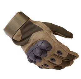 Full Finger Tactical Gloves Armed Combat Paintball Airsoft Outdoor Sports Rubber Knuckle Gloves Motorcycle Cycling Bicycle Gloves3139758