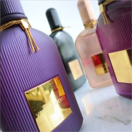 Promotion black orchid Perfume 100ml For Women Atomizer Bottle Glass Fashion Sexy Lady Clone Parfum Long Lasting Flower Fruit lavender Fragrance Perfumes