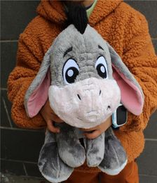 1piece 28cm Original Gray Eeyore Donkey Stuff Animal Cute Soft Plush Toy Doll Birthday Children Gift Collection Y2007032388270