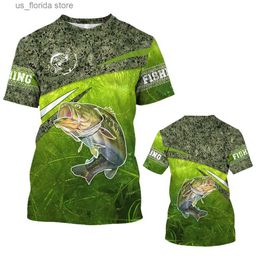 Men's T-Shirts New Mens T-Shirts Short Slve Tops 2023 Summer Clothing Fishing Graphic Shirts Mens Dress Strtwear O-Neck Pullovers 5XL Ts Y240314