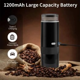 Tools Portable Coffee Machine USB Rechargeable Electric Coffee Capsule SemiAutomatic Grinding Coffee Machine Coffee Pot Coffe Cup