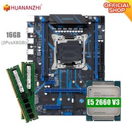 HUANANZHI QD4 Motherboard kit xeon x99 E5 2660 V3 16GB (2*8G) DDR4 RECC memory NVME NGFF SATA USB 3.0