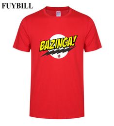 Fuybill Fashion New Style Bazinga Men039s T Shirt Summer Short Sleeve The Big Bang Theory Tshirt Cotton Sheldon Men Tshirt To8054818