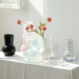 Vases Glass Vase Home Decor Vases Room Decor Modern Wedding Decoration Hydroponic Plant Glass Container Tabletop Flower Arrangemen