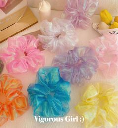 Colourful sweet girls hair scrunchies fashion girls scrunchies kids hairbands hair accessories for children designer hair bands B163648327