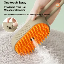 Grooming Cat Steam Brush 3 In1 Cat Brush Self Cleaning Spray Comb for Cats Massage Shedding for Removing Tangled and Loose Hair