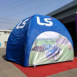 wholesale 10mD (33ft) with blower High quality giant inflatable event tent with printings inflatables dome tent spider party tents trade show kiosk for advertising