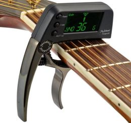 TCapo20 Acoustic Guitar Capo Quick Change Key Guitar Capo Tuner for Electric Guitar Parts Bass Ukulele Chromatic Alloy3038958