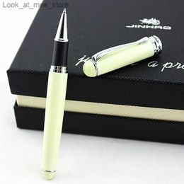 Fountain Pens Fountain Pens Jinhao 750 Executive Roller Ball Pen Ivory White And Silver Stationery Office Supplies Writing pen Q240314