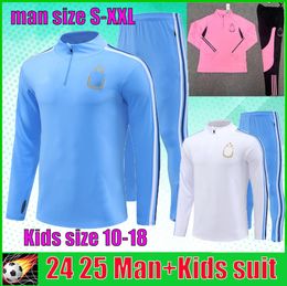 3 star Argentina tracksuit Soccer Jerseys jogging kit 23 24 25 Football Shirts MESSIS DI MARIA DYBALA DE PAUL J. ALVAREZ Men Kids training suit sweater Set
