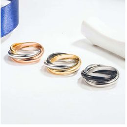 High Ring Edition V Gold Rose Tri Color Card Home Colorful Classic Screw Yellow White Gold Ring ful