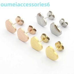 2024 Designer Luxury Brand Jewellery Stud Earrings Simplicity Studs Colour Gold /sier /rose Full As Wedding Christmas Gift