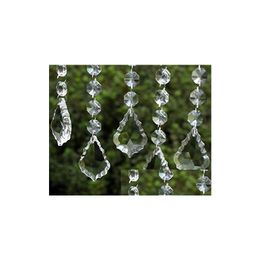 Christmas Decorations Clear Acrylic Crystal Pendants Hanging Bead Drape Garland Wall Panel Wedding Decor Tassel Sn Christmas Tree Diy Dhhu3