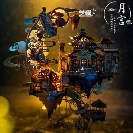 3D Puzzles MU 3D Metal Puzzle Moon Palace Model kits DIY 3D Laser Cut Assemble Jigsaw Toys GIFT For Adult 240314