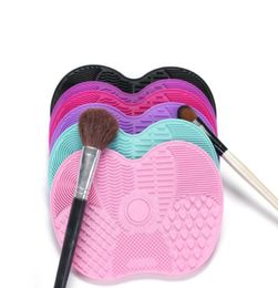 Silicone Makeup Brush Cleaner Pad Hand Tool Foundation Makeup Brush Scrubber Board Make Up Washing Brush Gel Cleaning Mat 00676274732