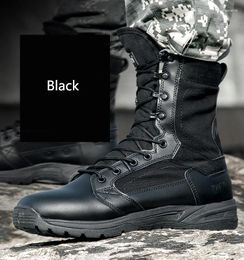 Fitness Shoes Outdoor Military Tactical Ultralight Wear Resistant Damping Non-slip Work Boots Men Women Hiking Camping Fishing Trekking