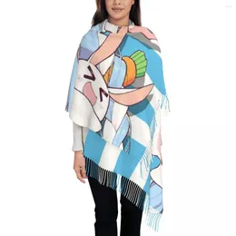 Scarves Customised Printed Hololive Usada Pekora Scarf Women Men Winter Warm Shawls Wraps