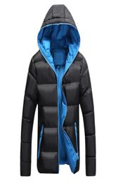 Men039s Jackets 5XL Men Winter Casual Hooded Thick Padded Jacket Zipper Slim And Women Coats Parka Outwear Warm5468309