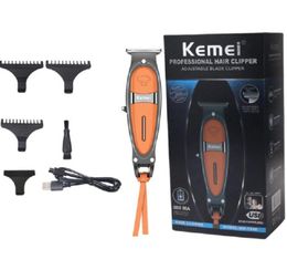 Kemei KM-1946 Professional Cordless Hair Cutter Metal body plus Leather Design Hair Clipper USB Charger4103524