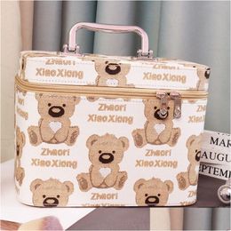 Makeup Train Cases 23 Brand Luxury Womens Cartoon New Style Bag Large Capacity Small Size Ries Storage Box P1Ee Drop Delivery Health B Otveu