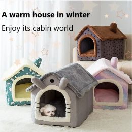 Mats Cat /Dog bed Foldable Pet Sleepping Bed removable and washable cat house kennel for dog house indoor cat nest